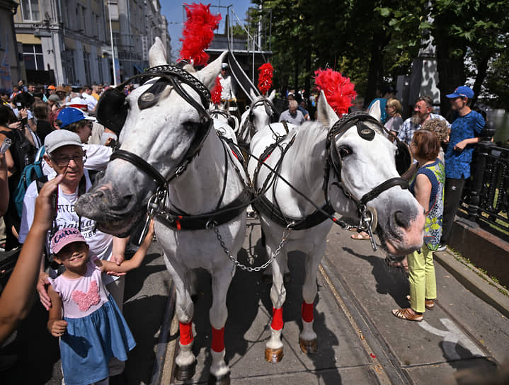 Парад ретро-трамваев в Москве