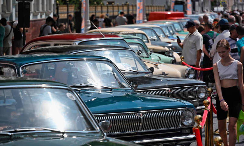 Парад ретро-трамваев в Москве