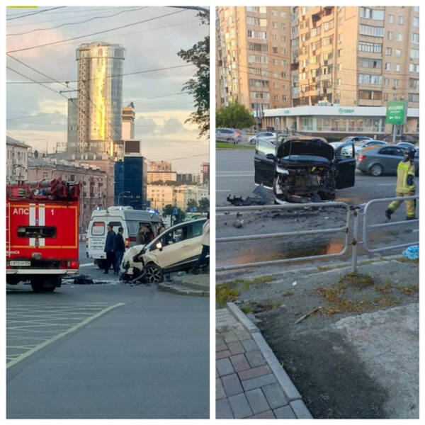 В центре Челябинска произошло серьезное ДТП, перекрыто движение троллейбусов. Фото