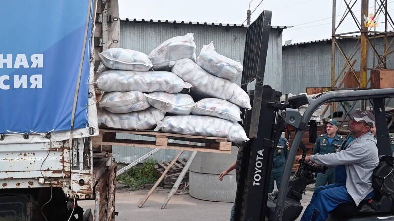 Воронежская область отправила гуманитарную помощь в Курскую область